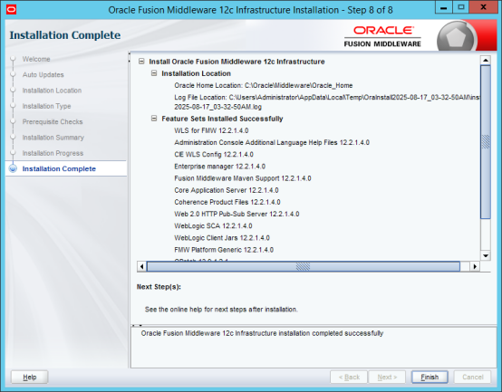 Oracle Analytics Server installation